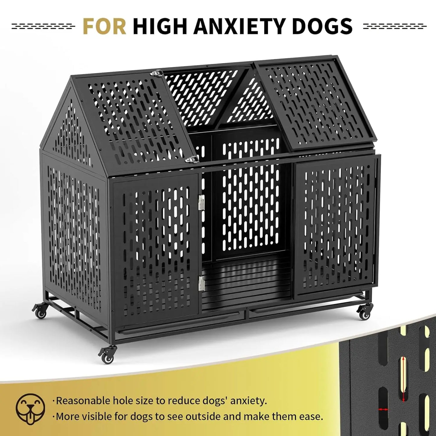 52in Heavy Duty Dog Crate XXL Kennel