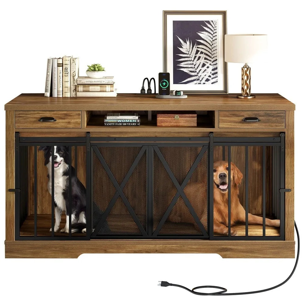 Classy Double Dog Kennel