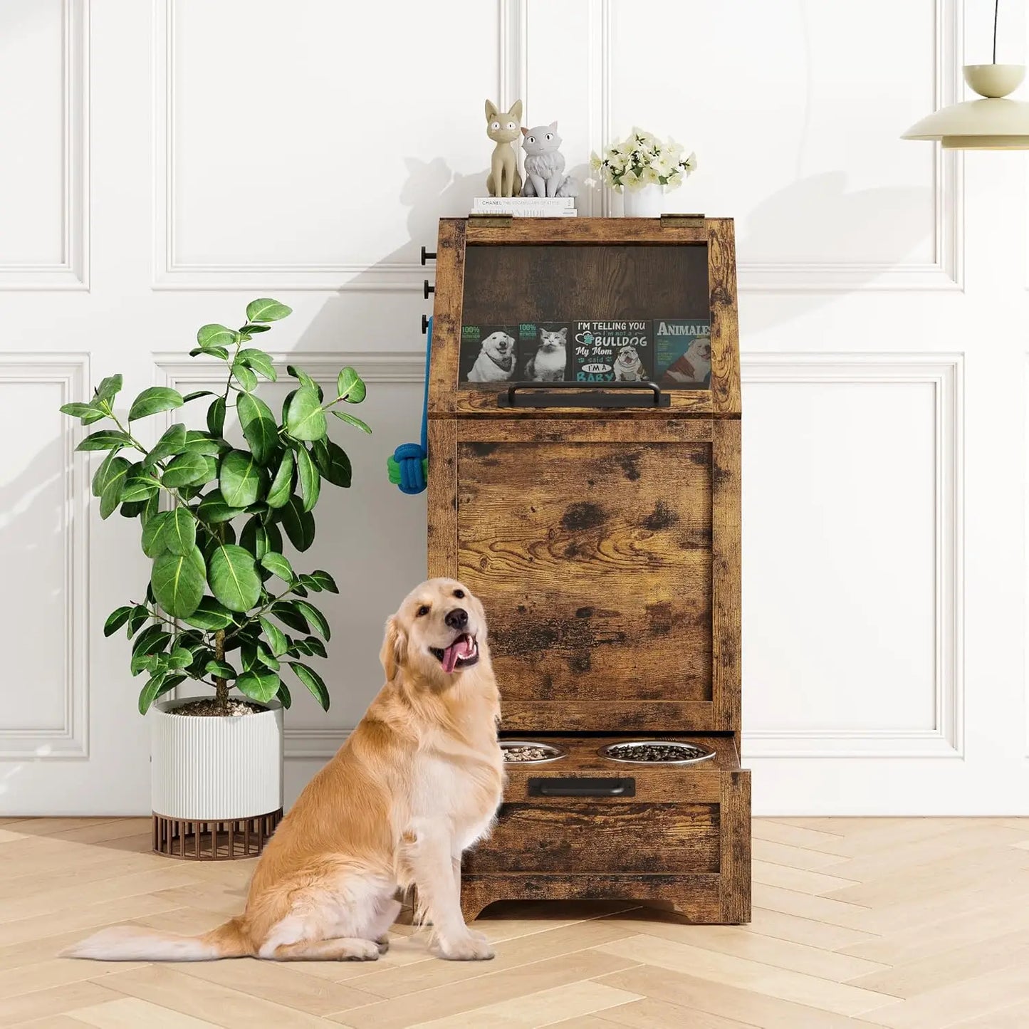 Dog Feeding Toy Station