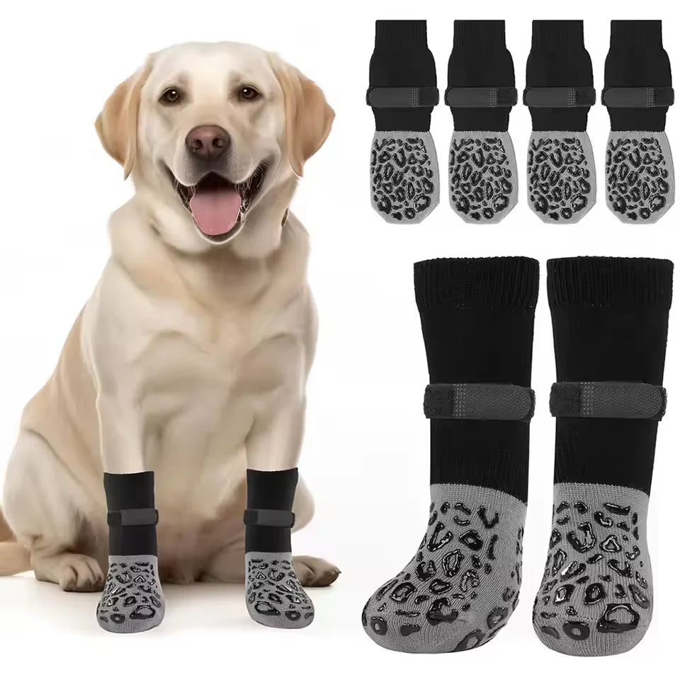 4pcs Waterproof Dog Paw Protectors