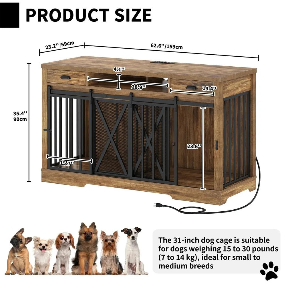 Classy Double Dog Kennel